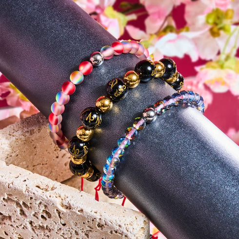 Bracelet Pomegranate Mermaid Glass x Red String